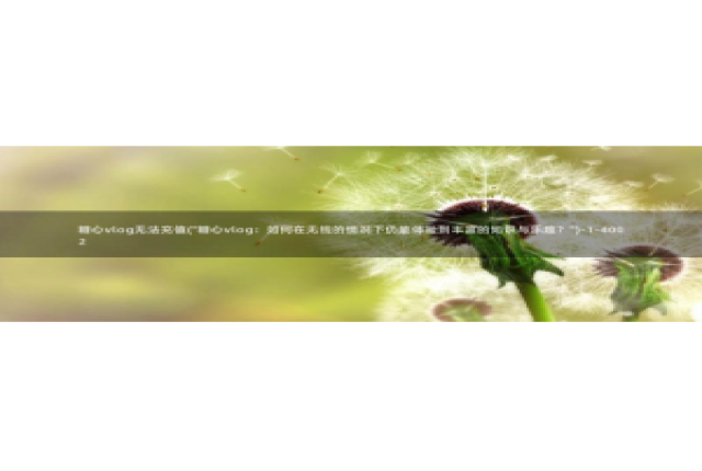 糖心vlog柚子猫女仆：糖心vlog无法充值(\